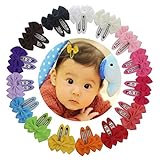 HBF 30点セット ベビー ヘアアクセサリー ヘアクリップ 髪飾り 髪留め かわいい 蝶結び リボン アクセサリー ヘアピン 子供 キッズ ベビー 誕生日 飾り パーティ 記念