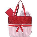 Seersucker Pattern Print 3pc set Diaper Bag by NGIL [並行輸入品]