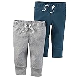 カーターズ（Carter's）男の子用ブルーグリーンxライトグレーボディースーツにピッタリなコーデパンツ2枚セット (12months(72-78cm)) [並行輸入品]