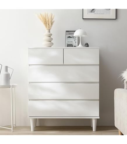 IKEA チェスト　Kullen 引き出し5 白　組み立て済み KULLEN クレン チェスト（引き出し×5）, ホワイト, 70x112 cm - IKEA