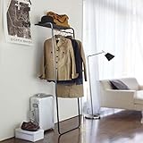 【商品名】コートハンガー B ホテルスタイル ハンガーラック コート 掛け コートラック 玄関 ハンガー ブラック 北欧 ラック おしゃれ 収納 衣類収納 リビング収納 玄関収納 リビング 寝室 新生活【サイズ】約幅60× 奥行46× 高さ