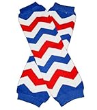 CHEVRON Red, Blue & White Zig Zag Baby Sweet Leggings/Leggies/Leg Warmers - BubuBibi by BubuBibi