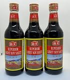 華華百貨店【中華調味料】 海天醤油 生抽王【3本セット】醸造醤油 中国しょうゆ 500ml*3 ご注意：冷凍食品と同梱不可