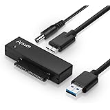 Alxum SATA USB 変換 USB3.0 SATA 変換アダプター 2.5/3.5インチHDD/SSD SATAI/II/III 光学ドライブに対応 12V 2A電源アダプタ付き 最大5Gbps 高速転送 UASP対応 最大18TB