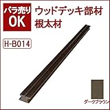 ウッドデッキ 人工木材 人工木 部材 樹脂ウッドデッキ キール材 根太材H-B014 40×25×2000mm【H-B014】【2色選択可】 (ダークブラウン)