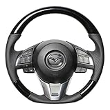 REAL(レアル)ステアリング【CX-5(KE)】ブラックウッド MZA-BKW-BK-CX5