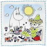 丸眞 ハンドタオル MOOMIN ムーミン 晴れた日の語らい 綿 全面刺繍 1405022200