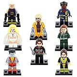 8pcs / lotホワイトクイーン/ Sabretooth / Shadowcat / Rogue /ビショップMarvel X - MenスーパーヒーローX Man Bestミニフィギュア子供ギフ