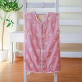 hugmamu® はぐまむ 日本製 5重 ガーゼ スリーパー (ベビー 32×54, イチゴ ピンク) 6841-01