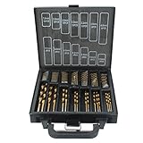 MOHOO 99本 高速鋼ツイストドリルヘッドストレートシャンク スズ包装 1.5ミリメートル、10ミリメートル