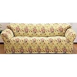 ゴブラン織 伸縮フィット式ソファカバー オルビア 3人掛用