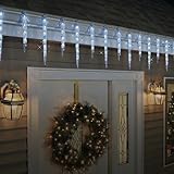 GE Twinkling LED Crystal Icicle Decorative Holiday Lights - 19 Icicle Count/Set - 9ft/2.5m [並行輸入品]