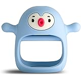 Smily Mia(スマイリーミア) 【並行輸入品】しっかり握れて落っこちにくいウェアラブル歯固め 指しゃぶり防止 おもちゃ ペンギン ブルー