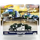 MATTEL HOTWHEELS 1:64SCALE "TEAM TRANSPORT JAGUAR LIGHTWEIGHT E-TYPE CARRY ON" マテル社製 ホットウィール 1:64スケール 「カーカルチャー チームトランスポート ジャガー ライトウエイト Eタイプ キャリーオン」【並行輸入品】