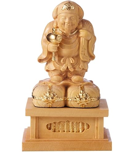 Amazon｜仏像 恵比寿大黒 二福神 恵比寿様 大黒様 木彫り 福の神