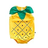 エルフ ベビー(Fairy Baby)ベビー服 パイナップル 着ぐるみ 果物ロンパース 記念写真 寝相アート用 size90