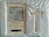 Baptism Gift Set with Photo Frame and Sliver Cross by Stephan Baby [並行輸入品]