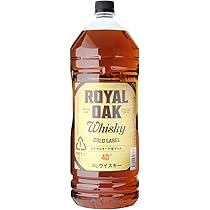 Amazon.co.jp: ロイヤルオーク 金ラベル ウイスキー 40度 4L×4本