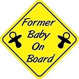 5 " x 5 " Former Baby On Boardバンパーステッカーウィンドウステッカービニールデカール車Dec