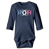 アメカジデザイン ROH プロレス グラデーション ロンパース 男の子 女の子 長袖 新生児 肌着 夏 カバーオール 赤ちゃん ベビー服 綿100% ボディスーツ 0～24ヶ月設定