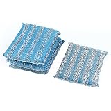 uxcell スポンジパッド　クリーンパッド　ブルー　キッチンウェア　ブルー　ボウル　四個入