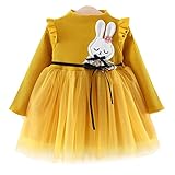 YY-Natuhi ベビー服 女の子 ワンピース ニットセーター 長袖 秋冬 子供ドレス キッズ服 新生児 赤ちゃん かわいい 入園式 入学式 ベビー 女児 チュールワンピース トップス 結婚式 (9