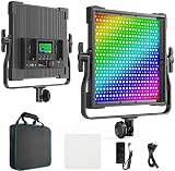 Switti LED撮影ライト １個セット RGB二色552 撮影 照明 遠隔操作可能 Softbox 50W 2600K-10000K CRI96+ スタジオ撮影 屋外撮影 YouTube録画 日本語説明書…