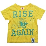 《初夏盛夏対応》INDIE JUNGLE(インディージャングル) 天竺おさる飛行機Pt半袖Tシャツ 100cm/イエロー NO.IN-173102