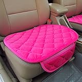 Sedeta フロントカーシートカバーアダプターオートインテリアカー自動車シートクッションマットプロテクターぬいぐるみウォームアンチスキッド車用ユニバーサルバックシートなし1枚 フロントオートカーシー