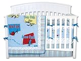 Trend Lab Dr. Seuss 4 Piece Crib Bedding Set, One Fish Two Fish by Trend Lab [並行輸入品]