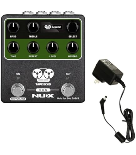 美品 NUX Tape Echo NDD-7（純正電源アダプター付き） 数量限定 純正アダプター セット》ギター エフェクター テープ
