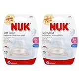 NUK Replacement Silicone Spout, Clear 2 Pack by NUK [並行輸入品]