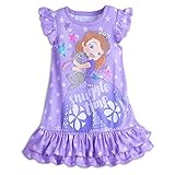 (ディズニー) Disney ちいさなプリンセス ソフィア ナイトシャツ ネグリジェ パジャマ ライラック パール付き/星/クローバー (100cm　（3）) [並行輸入品]