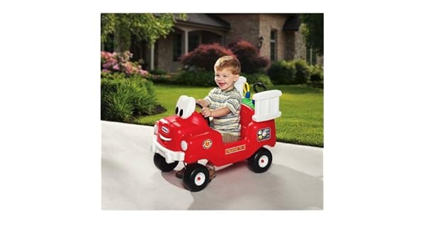 little tikes fire truck ride on