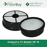 2 - Eureka HF-16 (HF16) HEPA Replacement Filters, Part 's 68115, 68715, 68115A & 67806. Designed by 