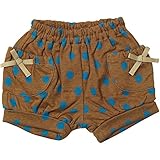 《H28年秋冬物》(日本製) Joues douces(ジュース デュース) ランダム接結水玉柄かぼちゃパンツ 90cm/BR NO.DP-63812