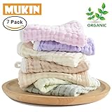 Baby Washcloths Set Muslin Baby Washcloth Organic Also For Baby Bath TowelsChemical FreeReusable Bab
