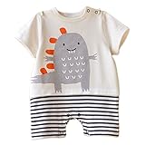 【SEBLES】ベビー 赤ちゃん 男の子 カバーオール ロンパース 半袖 ラウンドネック セットアップ プリント コットン 綿 ボトムス 春 夏 0歳 3ヶ月 6ヶ月 12ヶ月(タイプB,73cm)