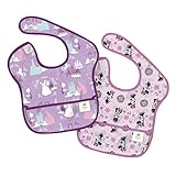 Bumkins(バンキンス) 　ディズニー　ベビー　スーパービブ（防水ビブ） 6~24ヶ月 2枚組（ミニー&シンデレラ） [並行輸入品]