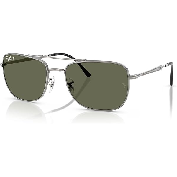 Amazon | Ray-Ban RB3498 長方形サングラス 男性用 + アクセサリーアイ