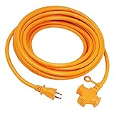 kowa スーパーソフト 延長コード デカ太電線 15A・10m 3ツ口 キイロ KM20-10 日本製