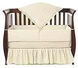 American Baby Company Heavenly Soft Minky Dot 4-Piece Crib Bedding Set, Ecru by American Baby Compan