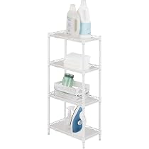 Amazon｜ドウシシャ ルミナス ラテ 隙間収納ラック 幅25cm 奥行45 4段