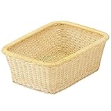 今枝ラタン ランドリー収納 ナチュラル 幅45×奥行32.5×高さ17cm 脱衣カゴ BS-4-2N