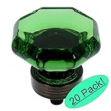 Cosmas 5268orb-emオイルはブロンズキャビネットハードウェアノブwithエメラルドガラス – 1 – 1 / 4 "直径 20 Pack 5268ORB-EM - 20 Pack