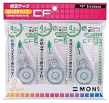トンボ鉛筆 修正テープ MONO モノCF 4.2m 3個 KCA-322