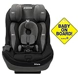Maxi-Cosi CC134APU - Pria 70 Tiny Fit Convertible Car Seat w Baby on Board Sign - Total Black by Max