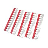 15A 12-Postionフォークタイプ事前絶縁ターミナルストリップレッド5個