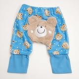 もこもこパンツ　顔つき　フリース　80ｃｍ/90ｃｍ/95cm（633466） (80cm, ブルー)
