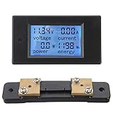 ILS - 100A DC Digital Multifunction Power Meter Energy Monitor Module Volt Meterr Ammeter With 50A S